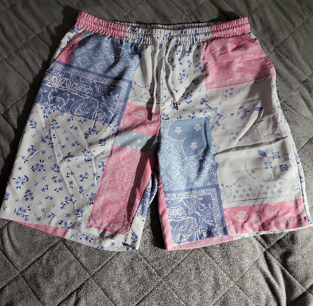 Men's Multicolor Patchwork Shorts